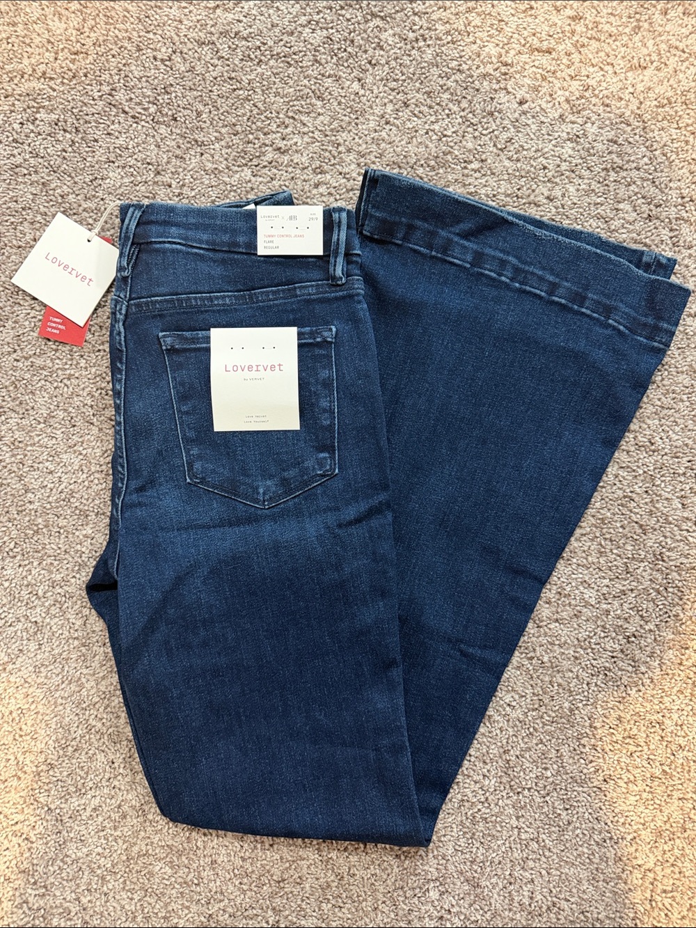 Lovervet Women's High-Rise Wide-Leg Jeans in Dark Indigo